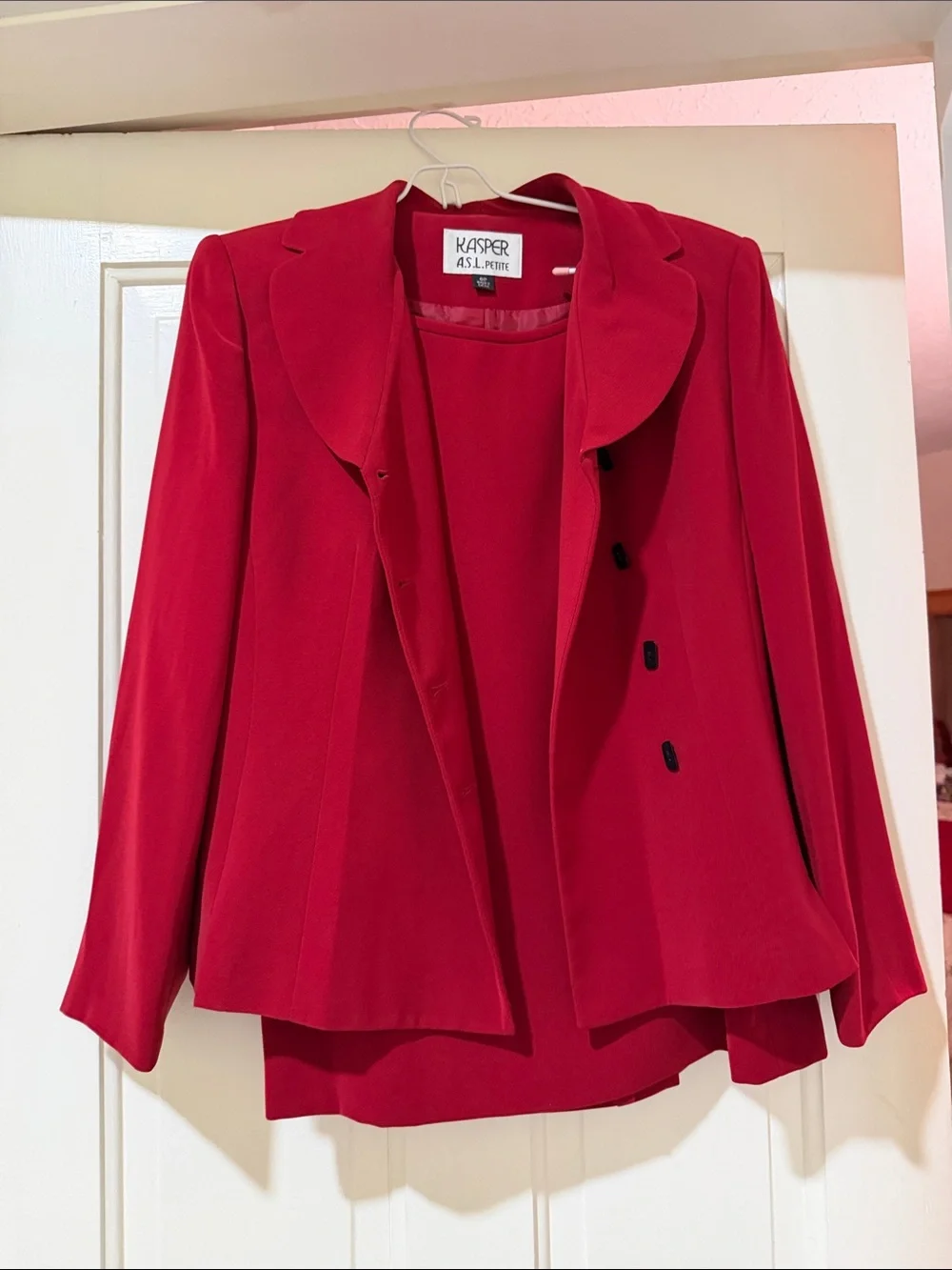 Kasper Women's Red Blazer with Matching Shell